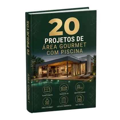 20 Projetos de Área Gourmet com Piscina